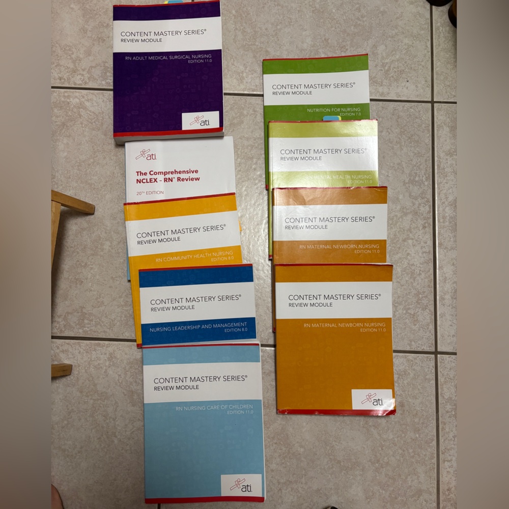 ATI Nursing school books